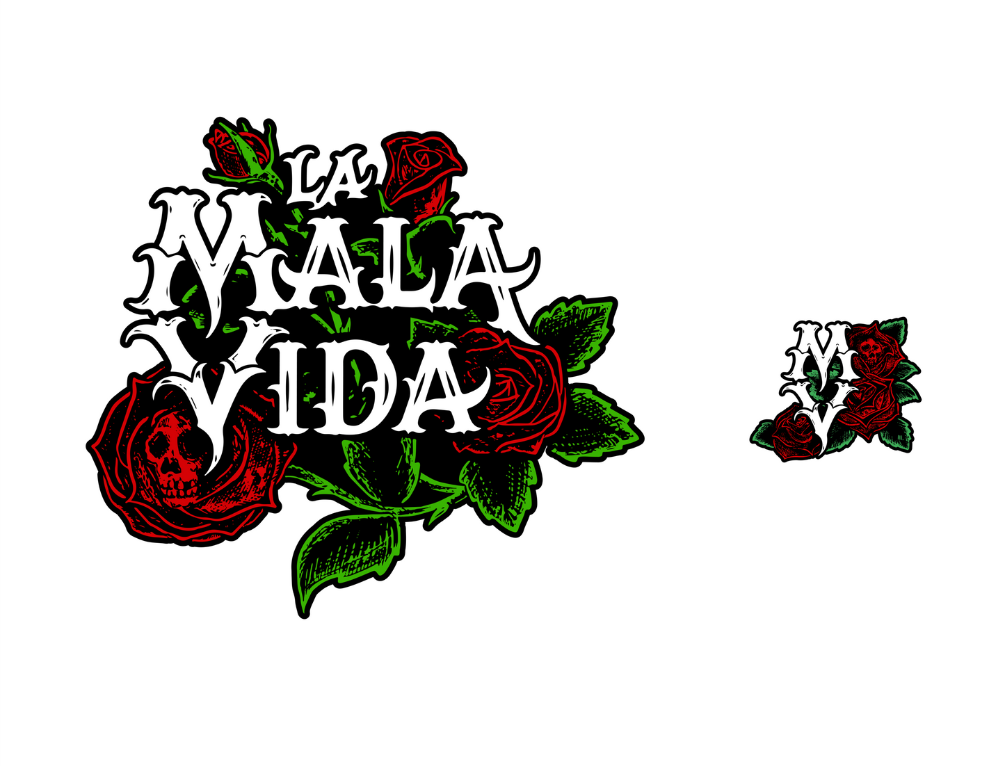 Violent Roses White Tee - Heavy Weight