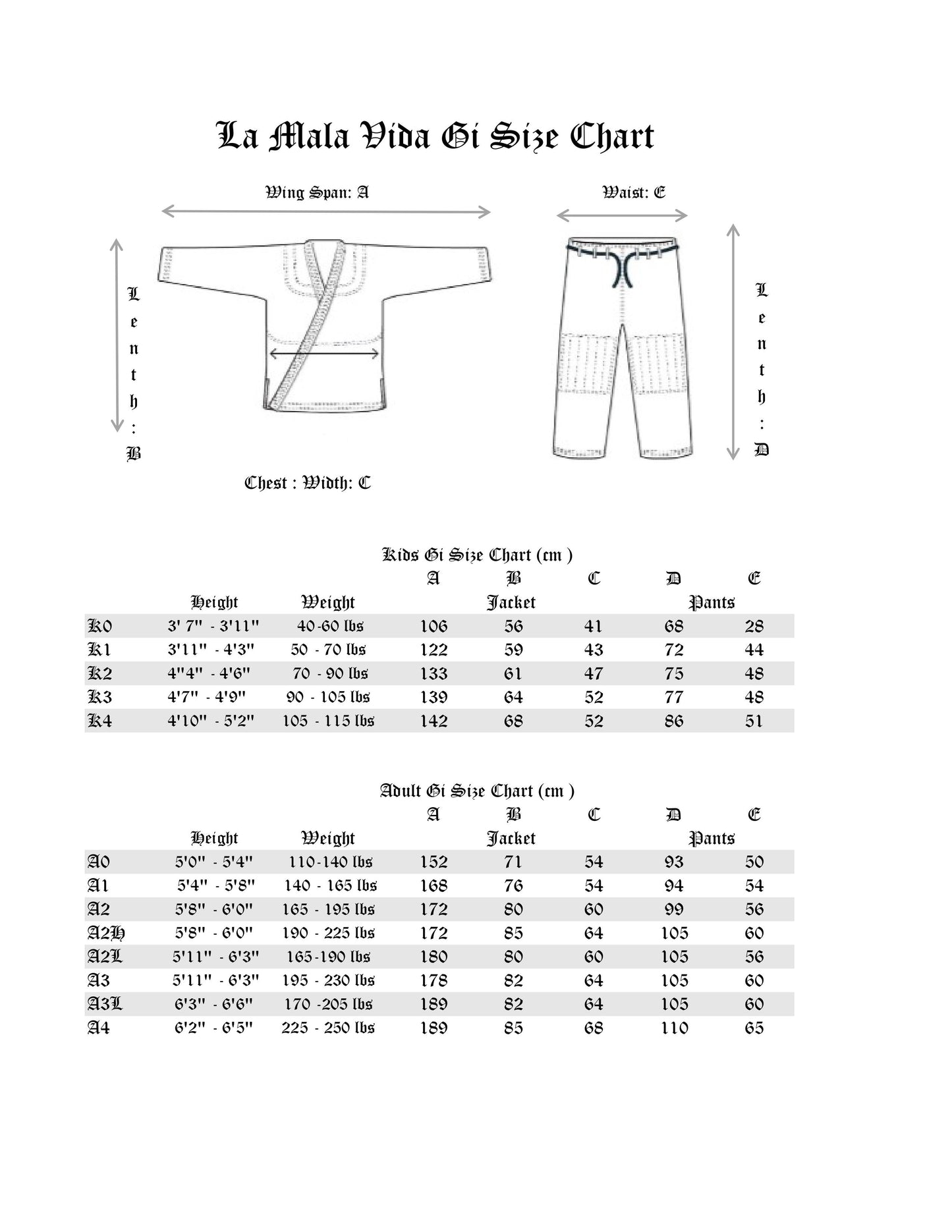 Core Gi La Mala Vida - White