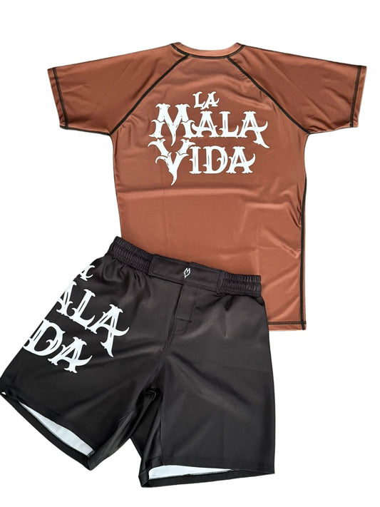 LMV Ranked Rash Guards: Brown- IBJJF Legal