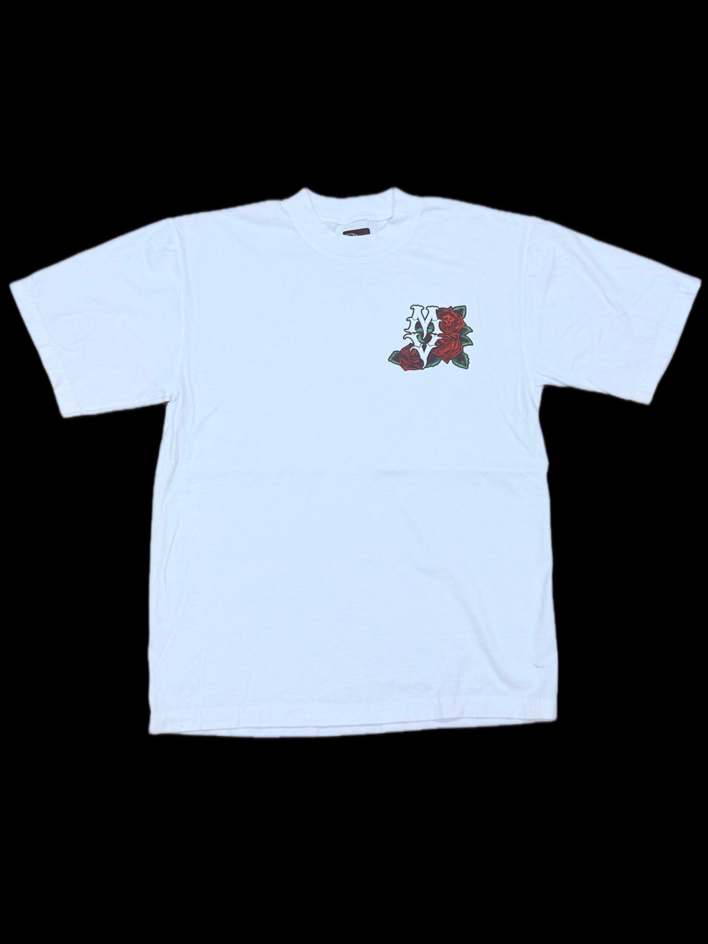 Violent Roses White Tee - Heavy Weight
