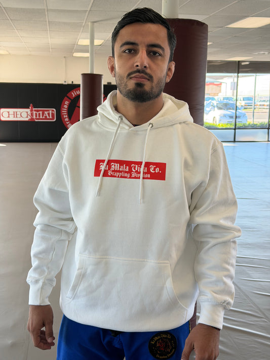 Grappling Division White Hoodie