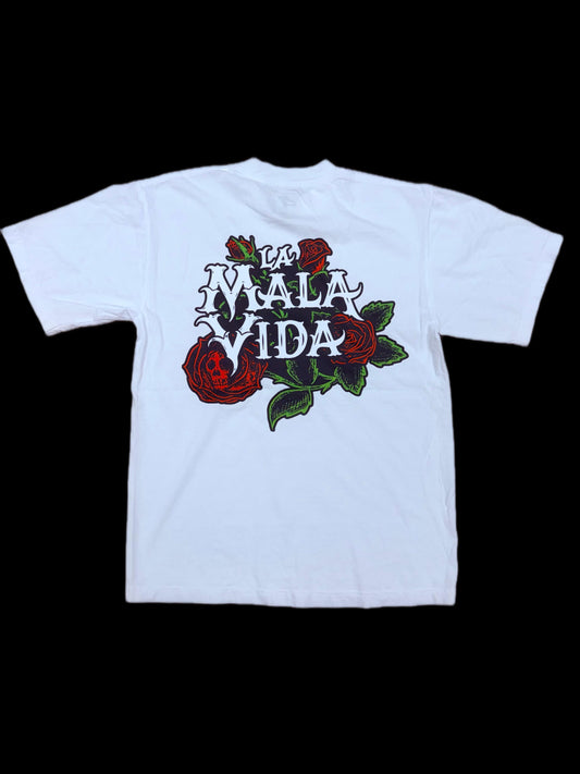 Violent Roses White Tee - Heavy Weight